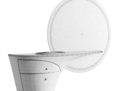 Visionnaire Jet Plane Make-up Unit 3D model