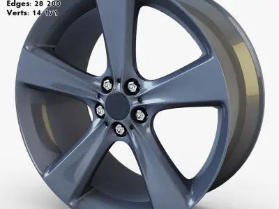Car Rim Wheel Collection volume 2 3D model