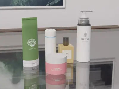 Cosmetic Collection container Free 3D model