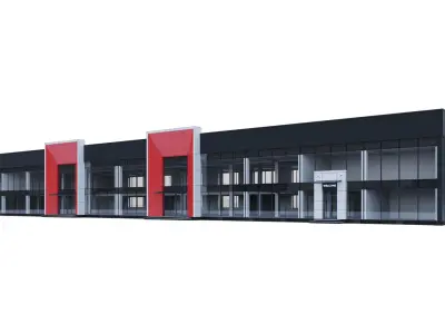 Car Shop Building 3D model