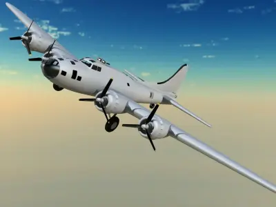 Boeing B 17 3D model