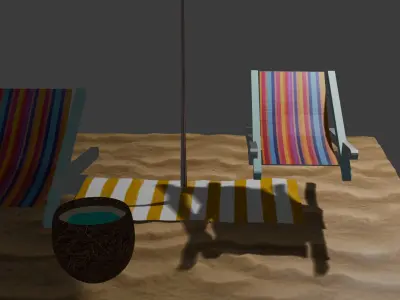 Beach Assets 3D model