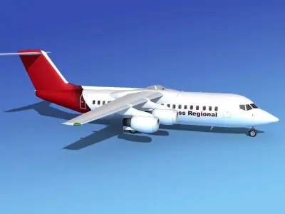 BAe 146-300 Express Regional 3D model