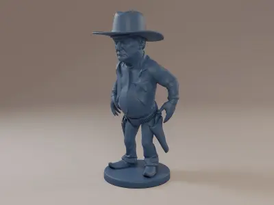 Donald Trump Cowboy 3D print model