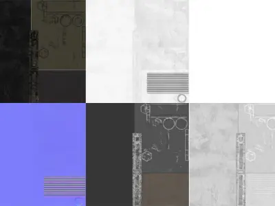 Hydraulic pipeline rubber 3D model