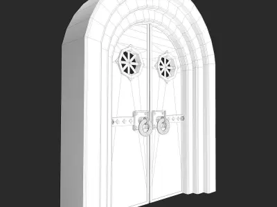 Medieval Doors 3D model