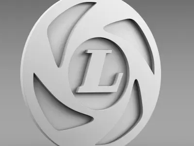 Ashok Leyland logo 3D model