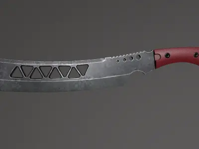 Machete-Sci fi Low-poly 3D model
