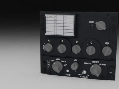 F16 UHF Radio 3D model