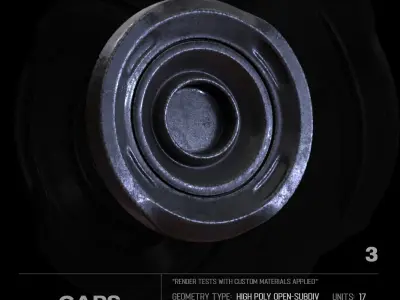 17 Caps SUBD 3D model