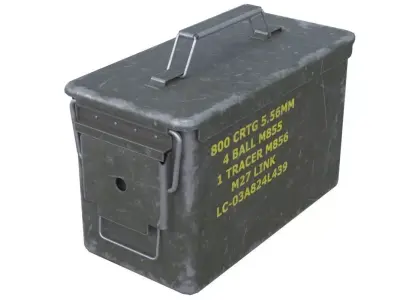 Ammunition Box 1 Low-poly 3D model