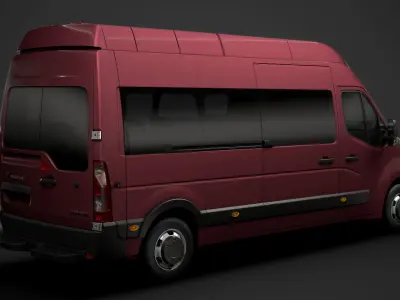 Vauxhall Movano L3H3 Minibus 2020 3D model