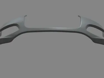 Front Bumper Audi A3 Low-poly 3D model