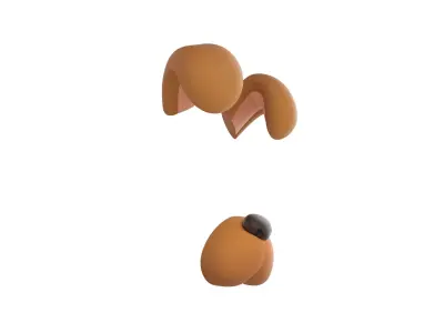 Dog Face 3D model