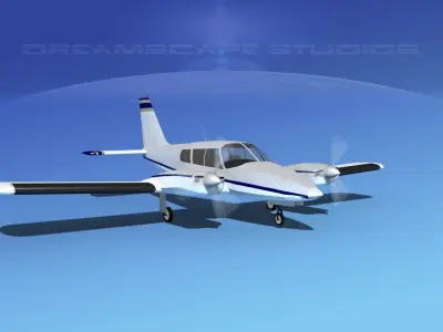 Piper PA-34 Seneca V09 3D model