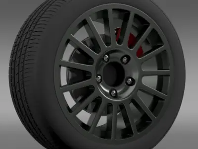 VW Polo R WRC wheel 3D model