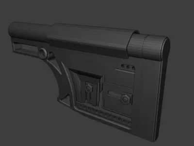 LUTH-AR MBA-1 Buttstock 3D model