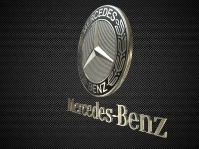 mercedes benz logo 3D model