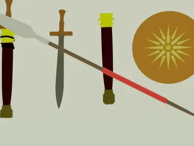 Low poly acient greek pack Free low-poly 3D model