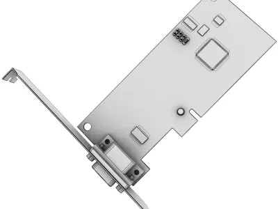 Serial Card 3D model