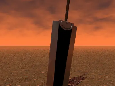 Two-handed sword Free 3D model