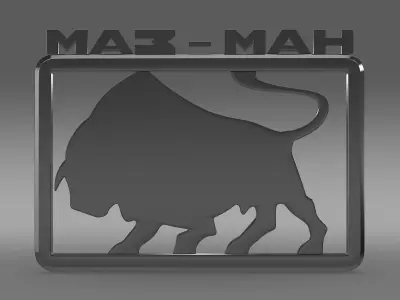 Maz man logo 3D model