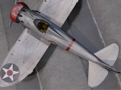 Boeing P-26A Peashooter 3D model