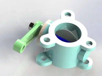 Butterfly Valve 3D model
