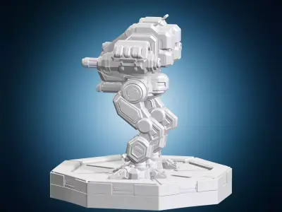 Heavy Assault Miniature Robot 3D print model