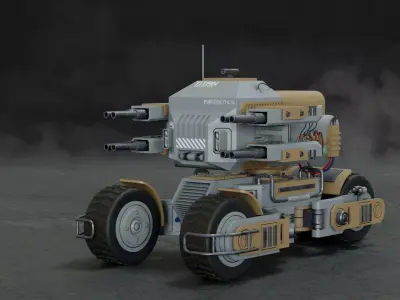 UGV Concept-2-Grey 3D model
