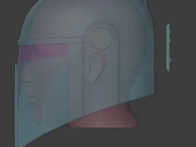 Mandalorian Helmet Alternative Design  3D model