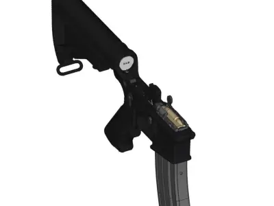 m4A1 carbine complete gun 3D model