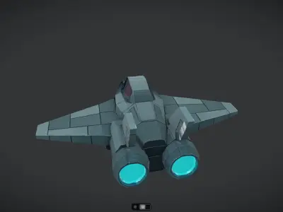 Spacecraft Jet aircraft plane 3dmodel 5 3D model