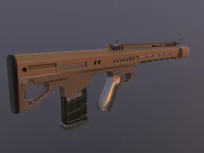RN227 Probable New Service Rifle Of US Army Low-poly 3D model