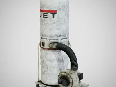 Sawdust Collector - JET 01 Dirty Low-poly 3D model