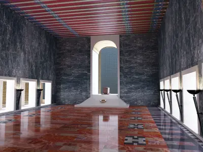 Anitkabir Ataturk mausoleum 3D model