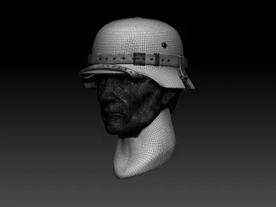 helmet german 3D print model