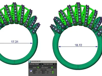 Spring Ring01 3D print model