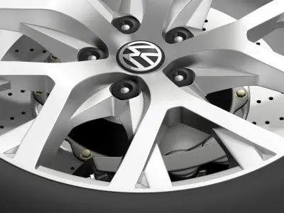 Volkswagen CrossPolo 2014 wheel 3D model