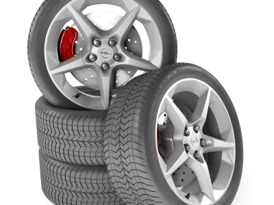 Opel Astra GTC Wheel 3D model