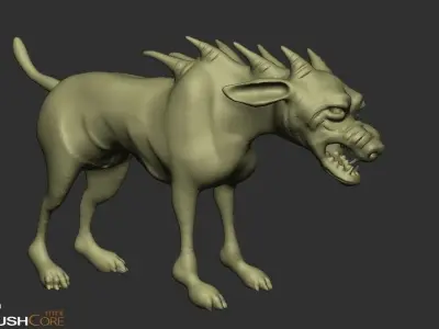 hound 3d model devil dog 3D model