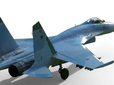Su-27 Flanker 3D model