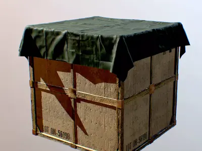 Drop Supply PBR 3d Model Low-poly 3D model