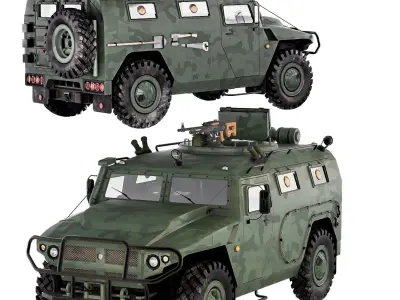 Gaz Tiger M 23115 3D model