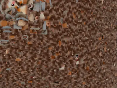 Hedgehog Sweater Creature 3D Model Cozy Winter Character Low-poly 3D model