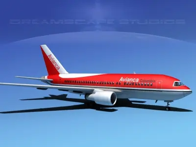 Boeing 767-100 Avianca 3D model