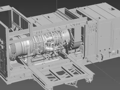 Gas turbine engine 3D model