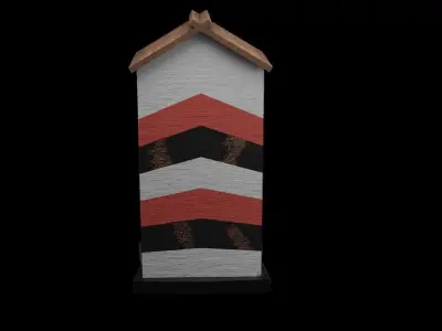 Bird Nest Game Ready - Low Poly  Low-poly 3D model