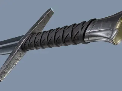 Excalibur Sword from Legend of King Arthur Free 3D model