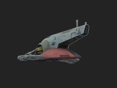 Firespray-31-class patrol and attack craft low-poly Low-poly 3D model